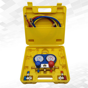 波斯工具 R134A高级环保冷煤表汽车空调加氟表压力冷媒双表阀