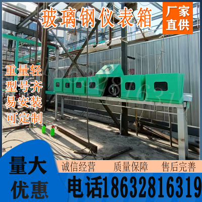 玻璃钢仪表保护保温箱 YXH654A绿色变送器保护箱 GRP材质 玻璃钢