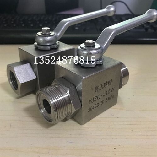 304不锈钢内外螺纹液压高压球阀YJZQ/KHB-J10W/15W/20W/25W/32W40