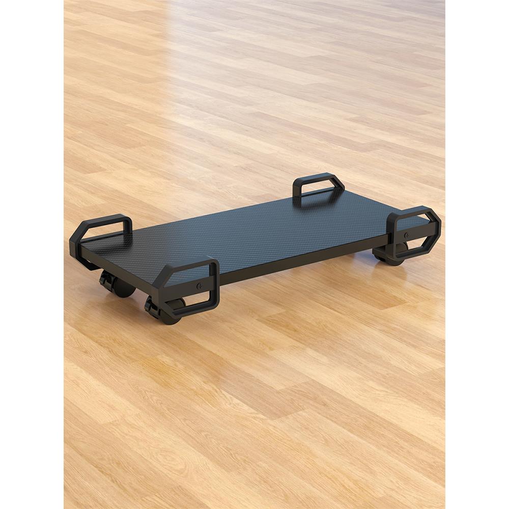 主机托架台式电脑机箱底座放置支架大号带轮置物架桌下可移动托盘