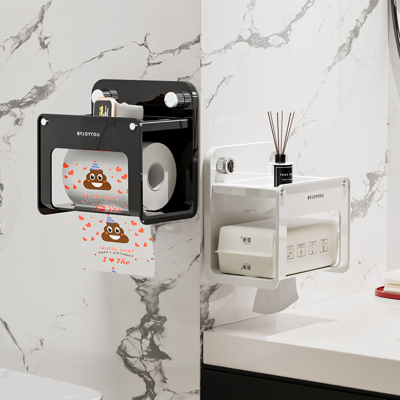 吸盘湿厕纸置物架卫生间厕纸盒