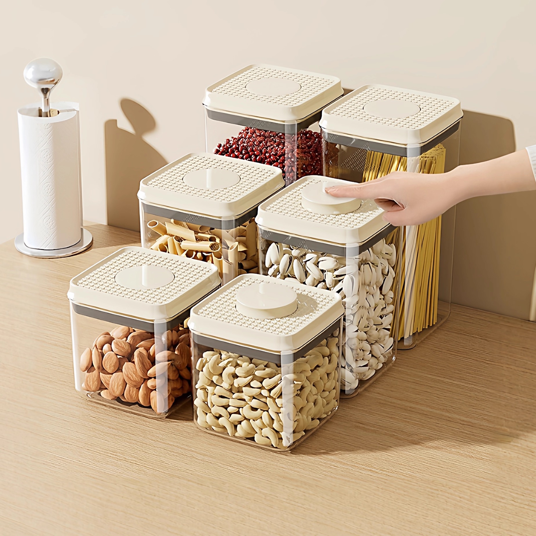 厨房按压式真空密封罐