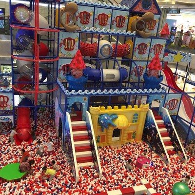 室内儿童主题乐园游乐场娱乐设备球乐堡海洋球淘气堡球墙设计