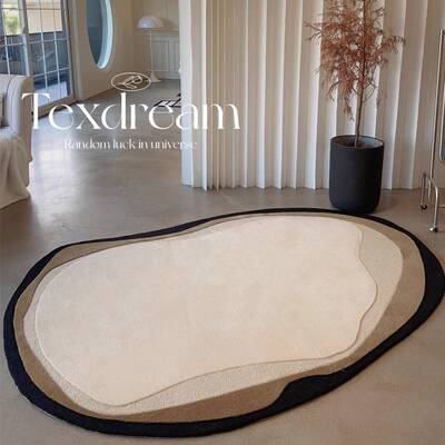 TipToe海岸日落异形地毯客厅2025新款免洗可擦房间卧室床边地垫