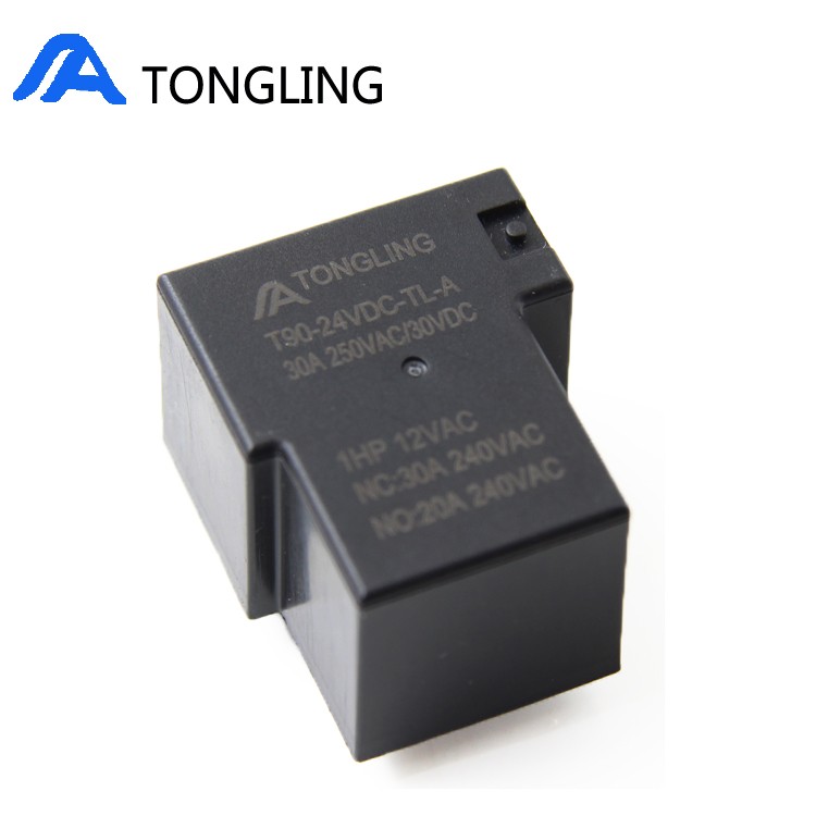 厂家大功率30A 40A 50A 5脚4脚12V 24VDC电磁T90继电器JQX-15F