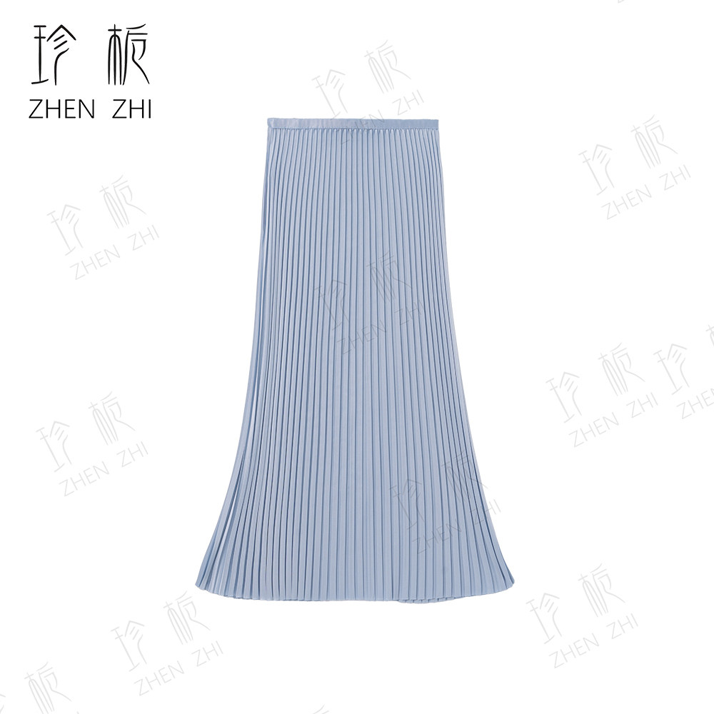 夏季新款时尚休闲百搭显瘦百褶裙气质高腰A字半身裙HN84122