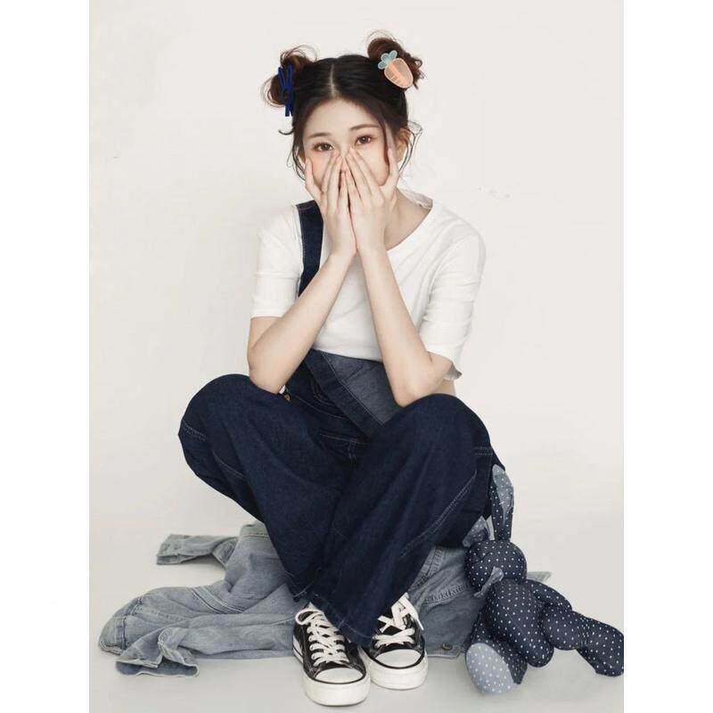 孕妇照服装情侣装牛仔带片孕妇情侣背夫妻拍照主题裤ZHC服装