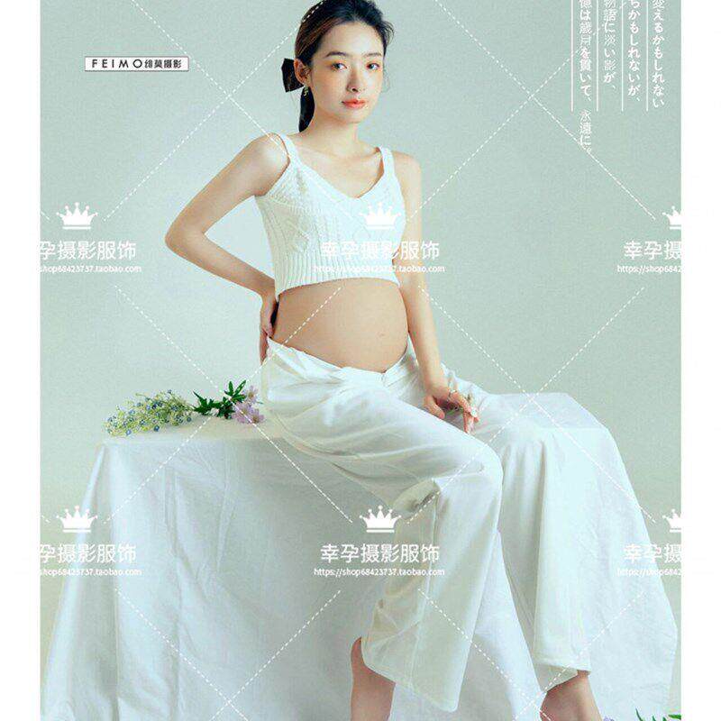 速发新款影楼妇妇服装尚简片孕EXE妈大肚主题孕拍孕时照约照孕期
