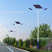 甄选太阳能路灯户外亮农村太阳能路灯6米7米路灯杆热镀锌喷塑