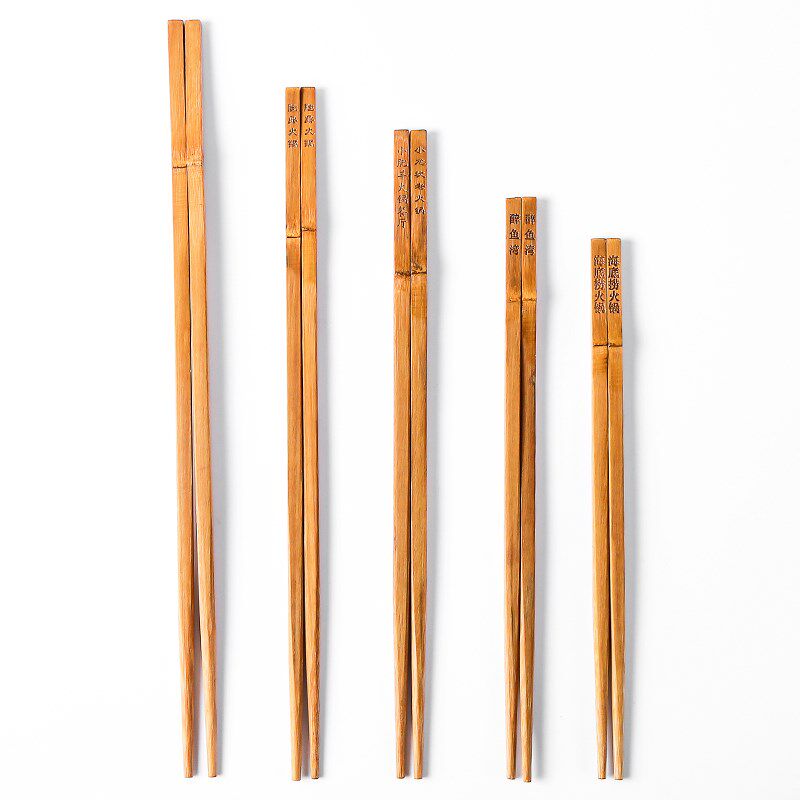 手工竹节筷子100双 火锅筷子加长筷 饭店长竹筷子30cm 32快子