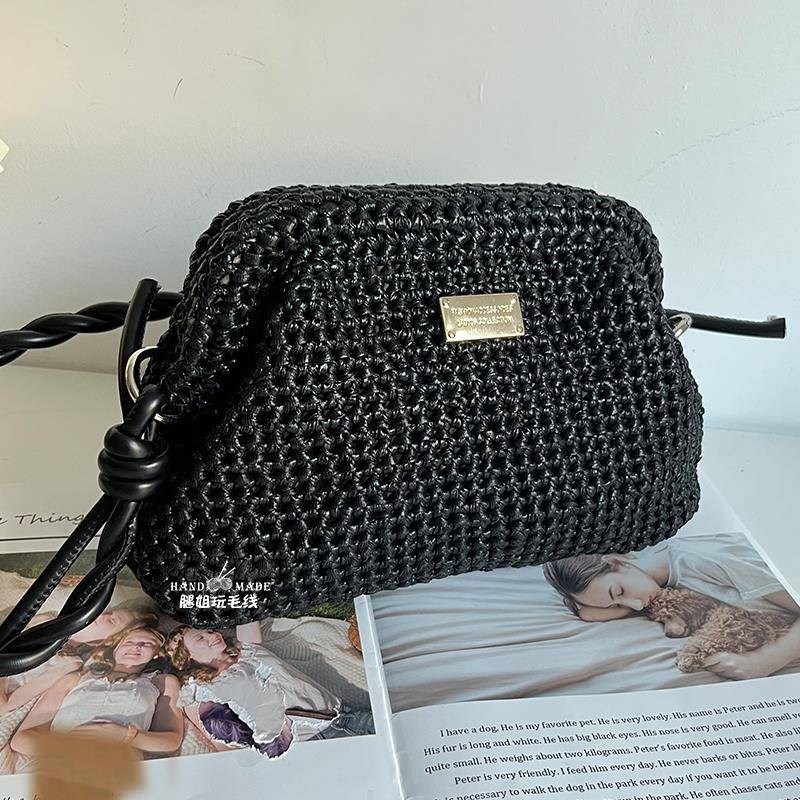 金属线挎包diy编织材料包布条线闭口包手工编织女包单肩手提包