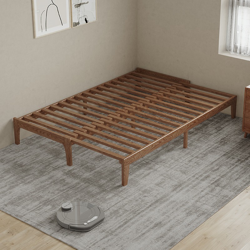 实木可伸缩单人床架子无床头小户型一米1宽80公分90cm抽拉沙发床