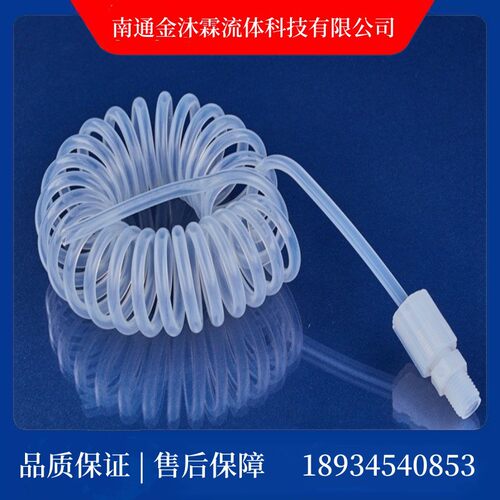 半导体清洗设备用PFA弹簧管4*6 标准长度拉伸2米可根据要求加工