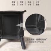 意式 极简马鞍皮餐椅样板设计师家用靠背椅酒店餐厅书房皮艺休闲椅