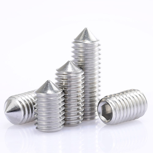 M8M10M12M16 304不锈钢内六角锥端紧定螺钉机米螺丝*x20x25x30x50