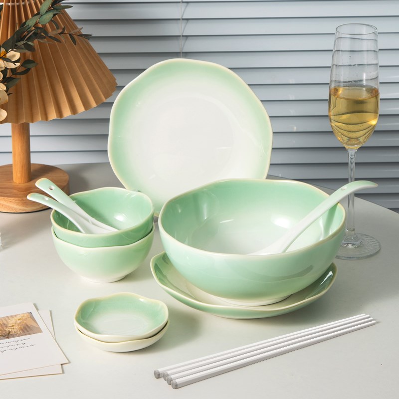 碗碟套装2-10人家用现代2024新款餐具组合乔迁新居礼盒碗盘子碗筷