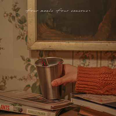 《姜饼泡奶》圣诞礼物露营风不锈钢香薰蜡烛fourmealsfourseasons