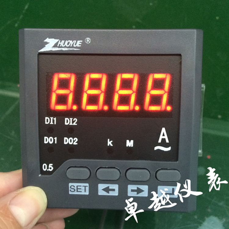 卓越仪表厂家 数显电流表 可设置数字表 ZY-AA61 AC5A  ZY-AA71
