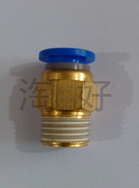 气动快插快速气管接头 PC4-M8 M10 直通插4MM管 公制螺纹直通