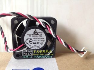 4CM 4015 12V 0.16A AFB0412HB 原装 三线散热风扇 台达DELTA