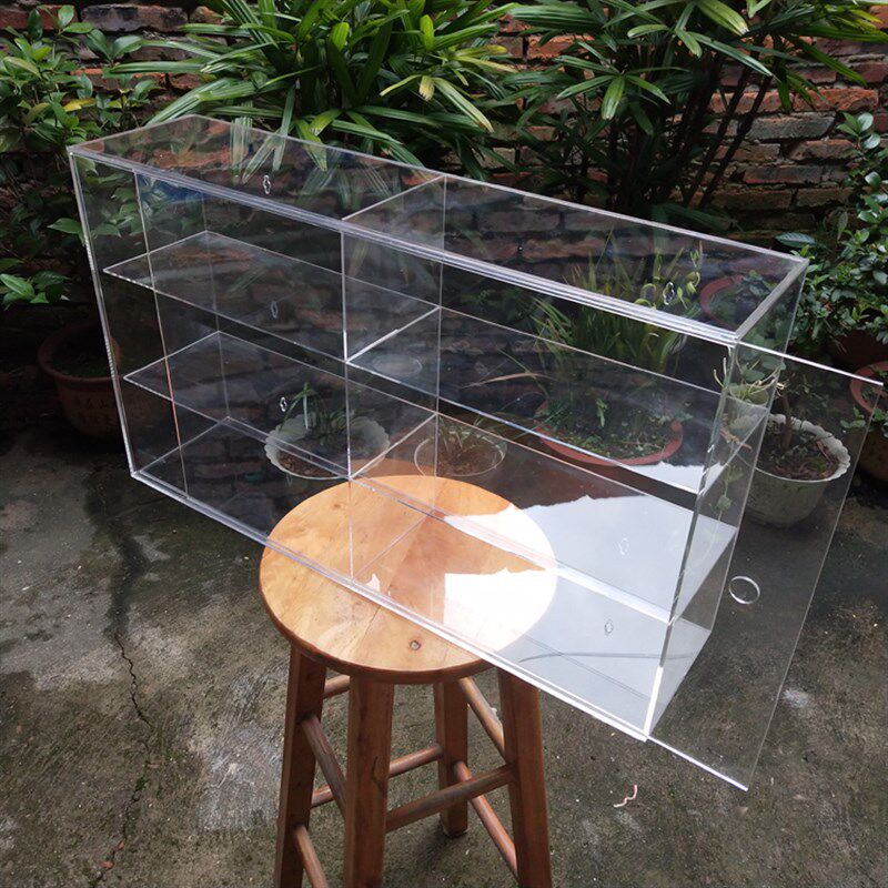 1:18汽车模型展示架亚克力陈列架公仔挂墙收纳柜透明玩具储藏柜