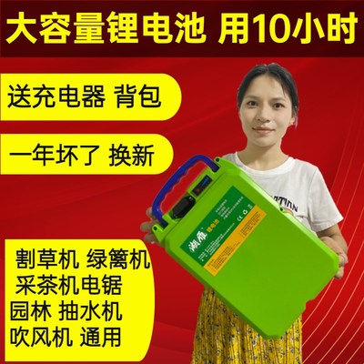 锂电池24V48V背负式园林工具便捷大功率割草机采茶机抽水机