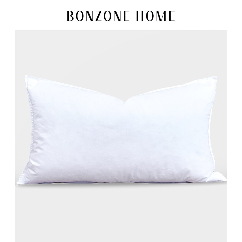 沙发客厅抱枕枕芯靠背靠垫芯方形鹅毛羽绒枕芯505055556060