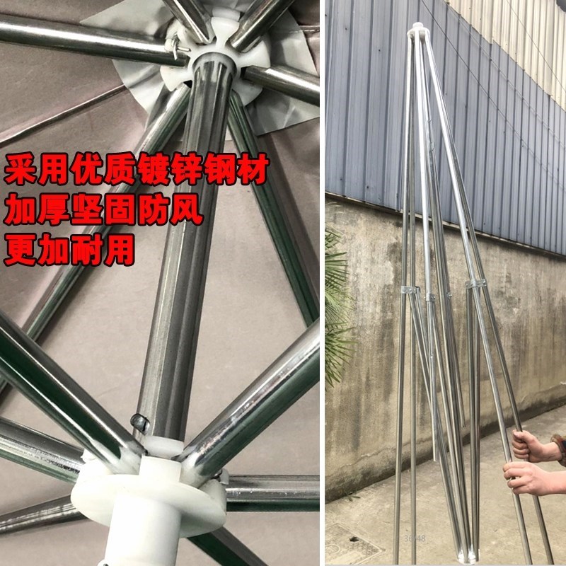 遮阳伞大户外摆摊大方伞雨棚四脚户外F三轮车折叠伸缩伞棚店铺商