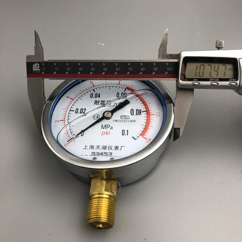 天湖YN-100耐震压力表 抗震 防振油压表 液压表0-1 1.6 2.5MPA