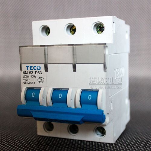原装台安TECO东元小型断路器BM-63家用空气开关 3P D63AD50A40A32