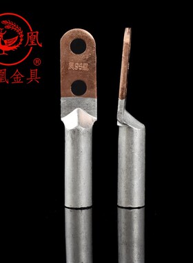 凤凰国标A级双孔铜铝接头DTL-95MM2(SY)铜鼻子 双眼接线端子