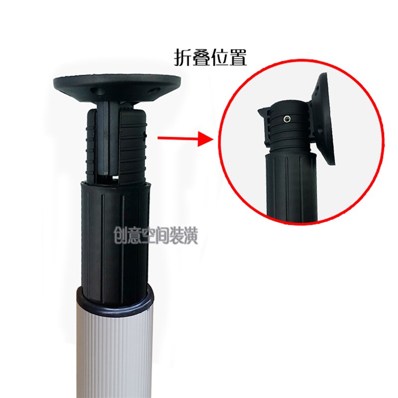 桌腿圆柱升降可调脚 吧台柜旋转折叠伸缩高低支撑餐桌台脚 餐桌脚