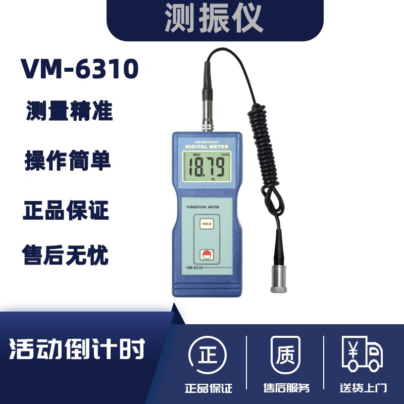 兰泰正品数字测振仪VM6310振动仪测震仪振动分析仪测量仪VM-6310