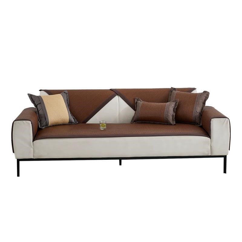 夏季沙发凉席藤席竹席沙发垫夏天款冰藤垫防滑沙发套罩软凉席坐垫