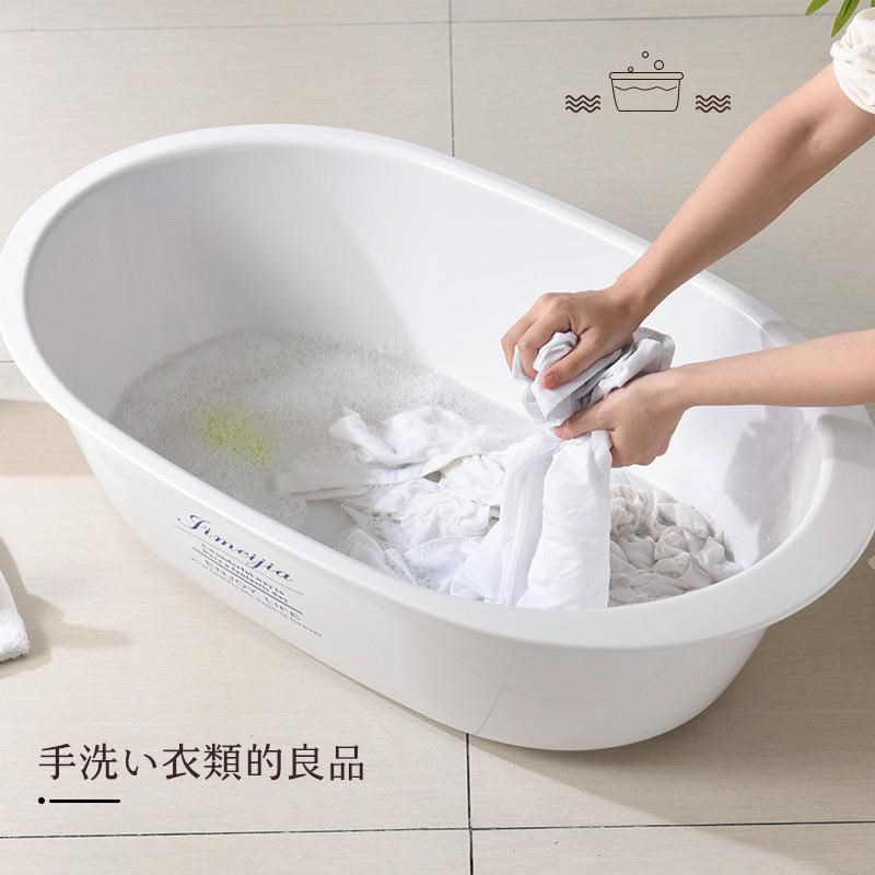 大号加厚塑料婴儿脸盆儿童小号多用宝宝洗衣盆宠物浴盆椭圆洗澡盆