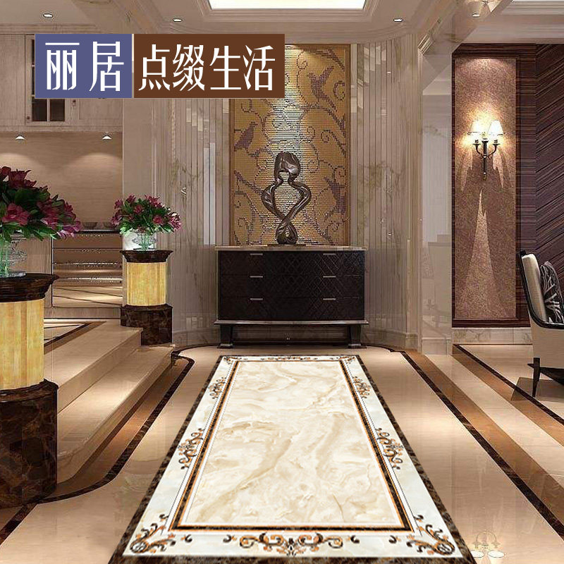 瓷砖装饰贴纸地面翻新茶几客厅地砖花纹仿大理石走廊防水耐磨地贴