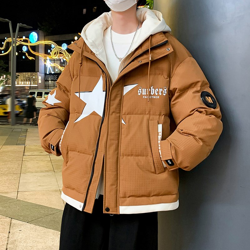 冬季棉衣男孩青少年初高中学生加厚羽绒棉服韩版潮流帅气冬装棉袄