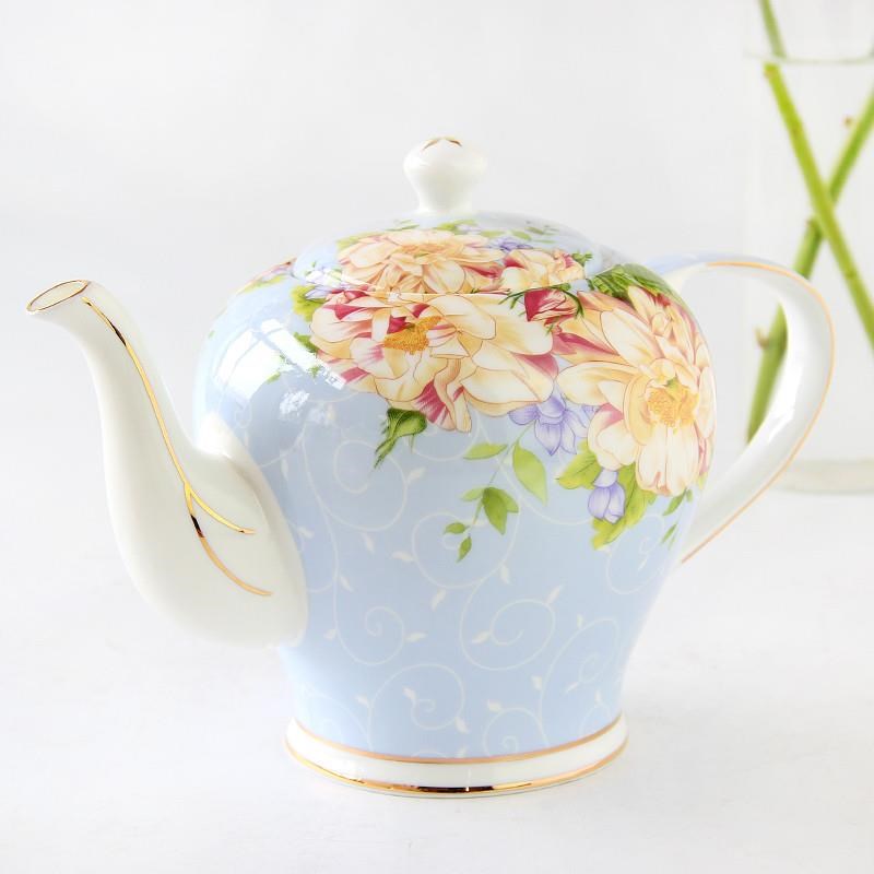 欧式茶具下午茶茶具陶瓷茶壶英式茶具骨瓷咖啡壶花茶壶