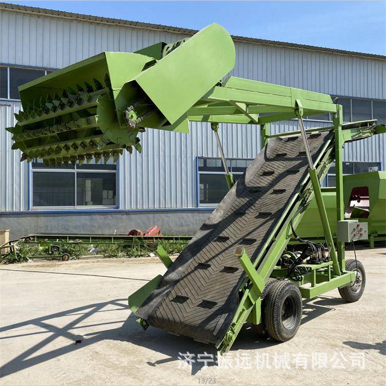 养牛场草料青贮取料机养殖场饲料池取挖机小型青储取料机扒草机