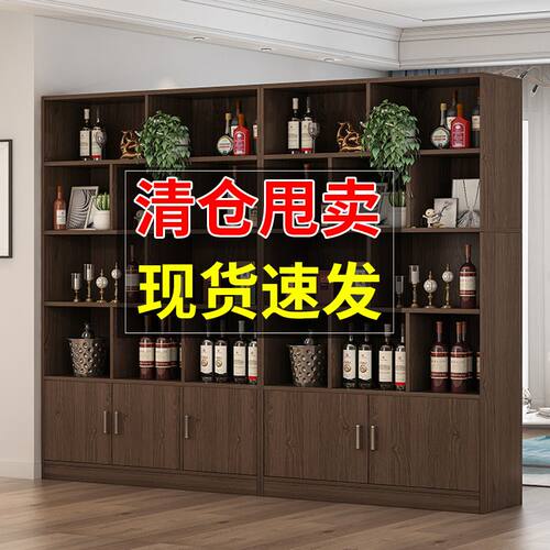 新款酒柜收纳f柜一体靠墙隔断柜进门口玄关柜展示柜酒柜酒架摆放