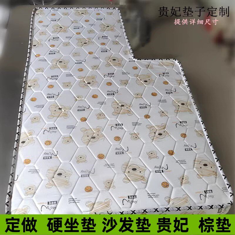 椰棕垫海绵垫加硬定做偏硬棕w垫双三人座组合沙发贵妃垫榻榻米阳