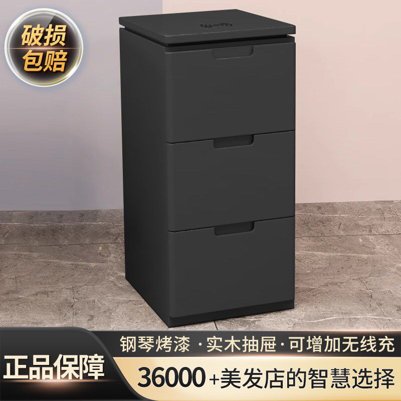 钢琴烤漆理发g店工具柜美发推车单双面实木抽屉柜子发廊专用收纳