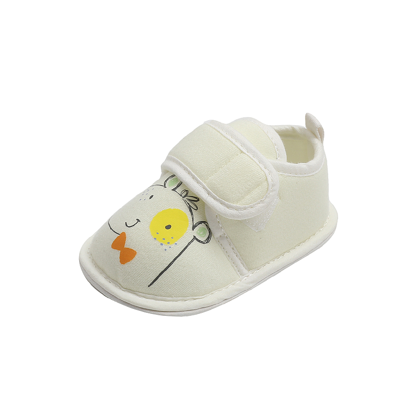春秋手工婴儿布鞋女3-6月5新生婴儿鞋步L前鞋布底不掉鞋宝宝学步