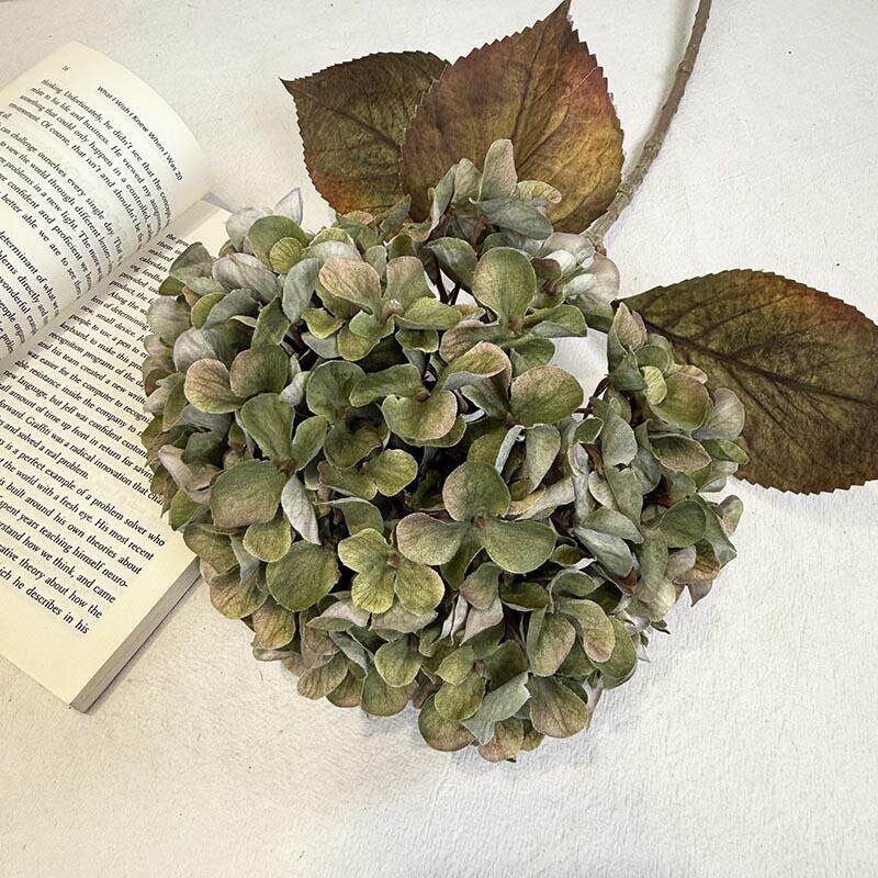 仿真复古秋色油画绣球婚庆家居装饰民宿摆设拍摄道具装饰花艺假花