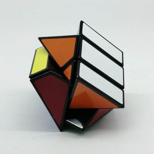 蓝蓝 纵横魔方 XY Cube 变形四轴斜转魔方 颜色形状空间挑战