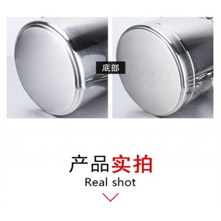 不锈钢桶 小圆桶不锈钢垃圾桶家用铁桶手提式多用提桶水桶加厚