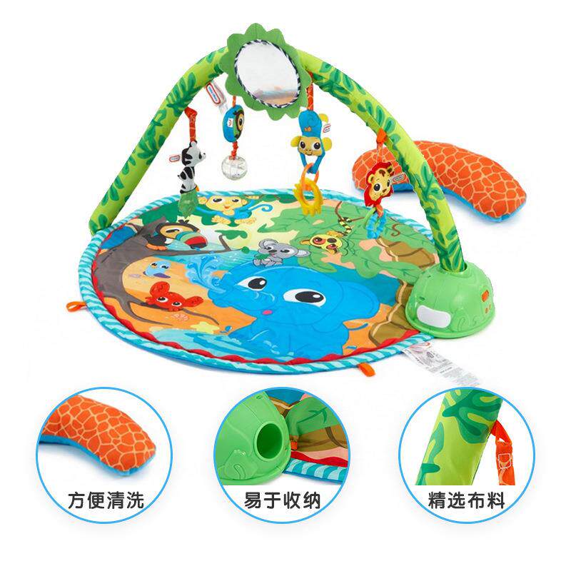 美国小泰克littletikes极趣学步健身垫 宝宝爬行多功能运动健身架