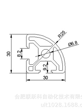 喷砂欧标3030R 工业铝型材 自动化流水线框架 防护围栏 非标设备