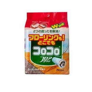 nitoms滚地毛除尘换装 粘U伸缩头发滚筒3毯 卷清洁粘日本进口刷替