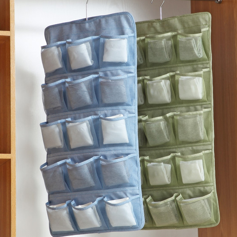 内衣收纳挂袋内裤袜子衣柜收纳神器卧室宿舍寝R室V墙壁门后挂式布